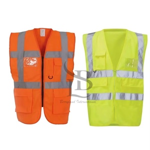 เสื้อกั๊กนิรภัยสำหรับใส่ทำงานด้านนอกสะท้อนแสงสำหรับฤดูร้อนเสื้อทำงานโลโก้ตามสั่งฉลากส่วนตัว - Product Image 2