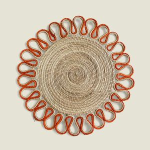 Manteles Individuales Tejidos de Ratán, Cargadores de Platos de Ratán, Manteles Individuales de Pasto Marino, Manteles Individuales Redondos de Ratán, Cargadores de Platos Redondos de Ratán - Product Image 6