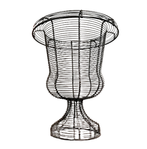 Urna de jardín con maceta de Metal de alta calidad para decoración de jardín doméstico Urnas de jardín de alambre de hierro para exteriores de estilo americano al mejor precio - Product Image 1