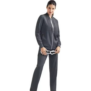 Chaqueta Médica Unisex de Tela de Lana Peinada con Cremallera, Transpirable, de Secado Rápido, Cómoda para Verano, Personalizable en Color y Logotipo - Product Image 3