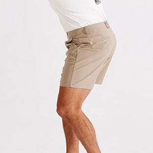 Pantalones cortos chinos de algodón/spandex de gama alta para hombre, cuatro bolsillos, de secado rápido, transpirables, ligeros, para actividades al aire libre, pantalones cortos chinos inteligentes - Product Image 1