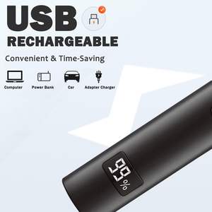 Recortadora de Vello Facial, Nariz, Orejas y Cejas, Cuchillas de Acero Inoxidable, Resistente al Agua IPX7, Funciona con Batería - Product Image 5