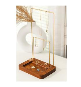 Expositor de Joyería de Metal de Lujo con Acabado Elegante y Bordes Suaves, Ideal para Regalo o Organización de Joyas Personales - Product Image 2