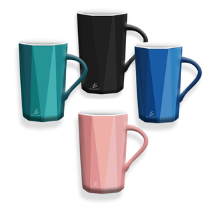 Tazza in Ceramica Moderna ed Elegante da 12oz, Lavabile in Lavastoviglie e Utilizzabile nel Microonde, con Coperchio per Espresso, Capacità 400ml, Ideale per Regali Aziendali - Product Image 1