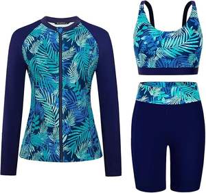 Conjunto de ropa deportiva de 2 piezas personalizado para mujer, chaqueta con cremallera para gimnasio, Tops deportivos de manga larga para Fitness, mallas de Yoga, conjuntos de entrenamiento para mujer - Product Image 2