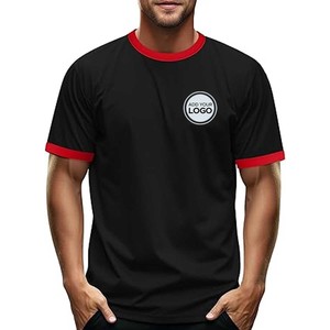 Camiseta atlética X-Large para hombre, camiseta con timbre de fibra de algodón/bambú, ropa deportiva con estampado Digital - Product Image 1