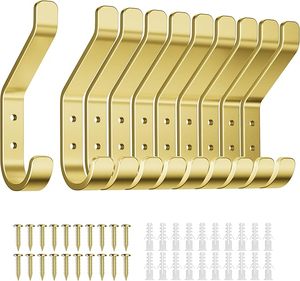 Gancho para abrigos montado en la pared de acero inoxidable antiguo, colgador de pared de Metal para organización de armario para colgar toalla, sombrero, ropa para llaves - Product Image 2