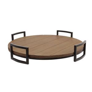 Plateau de service en bois au design haut de gamme antique personnalisé Bord en métal écologique pour la maison Hôtel Design antique haut de gamme - Product Image 1