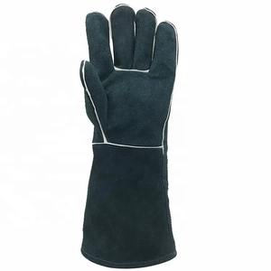 High Performance Polyethylene <b>Textured</b> Welding Safety Gloves 16INCH Length Silicone-free <b>Powder</b>-free AB Grade CE Standard - Product Image 6