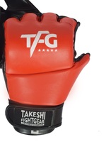 Nouveauté 2025 - Gants de MMA professionnels TAKESHI FIGHT GEAR de qualité supérieure, en cuir de vache véritable, personnalisables et confortables