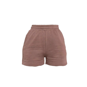 Shorts en coton éponge pour femmes, doux et respirants, vêtements de détente, logo personnalisé, shorts pour hommes, fabricant de marques privées - Product Image 1