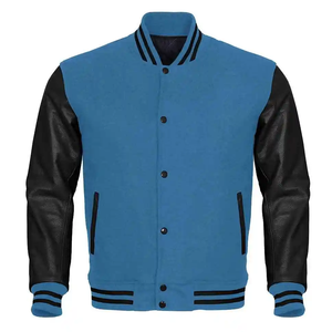 Chaqueta Bomber Varsity de Béisbol Personalizada de Alta Calidad para Hombre, Cuello Cuadrado, Lona, Forro Polar, Invierno, Nueva Llegada, Chicago - Product Image 1
