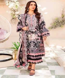 Winterabaya Ropa islámica para mujer Conjunto de 3 piezas Tallas grandes Pakistán Salwar Suit Kameez - Product Image 4