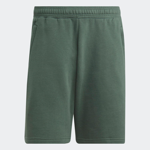 Pantalones cortos deportivos de óxido verde 70% algodón 30% poliéster reciclado estilo informal con cordón de cintura elástica forro polar ecológico - Product Image 4