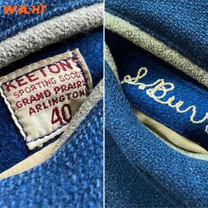 Logo personnalisé OEM Designer Hommes Laine Cuir Varsity Veste Stand Hiver Street Wear Broderie Chenille Patch Street Wear - Product Image 6