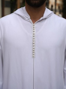2025 Thobes Jubbah Vintage Confortables pour Hommes, Grande Taille, Respirants, Vêtements Islamiques pour Adultes, Longueur au Sol, En Gros - Product Image 4
