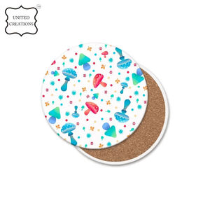 Sous-verres en caoutchouc absorbants en gros de forme ronde pour les sous-verres de tasse de café de bière de boissons - Product Image 6