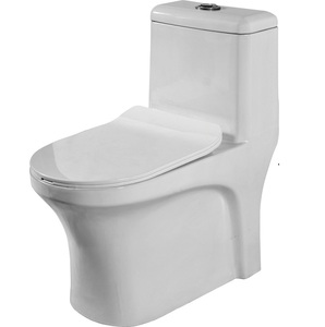 Inodoro de cerámica contemporáneo de una pieza con tecnología de descarga silenciosa y asientos de altura cómodos de la India 2025 - Product Image 1