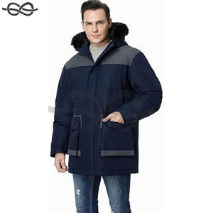 Parka de invierno para hombre, chaqueta acolchada cálida de peso pesado, Chaqueta larga con capucha, chaqueta a prueba de viento con aislamiento, clima frío extremo - Product Image 2
