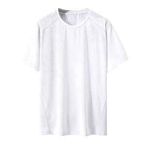 OME Service T-shirts en coton de haute qualité pour hommes à séchage rapide surdimensionné avec col haut vêtements d'été à bas prix pour hommes - Product Image 5