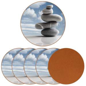 Dessous de verre en bois et résine de meilleure qualité Dessous de verre en résine en bois pour boissons Dessous de verre pour café Ensemble décoratif fait à la main de 4 - Product Image 4