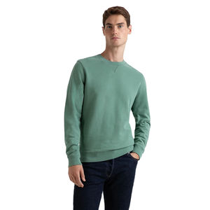 Haute qualité 100% coton pull sweat pour hommes en gros taille personnalisée côtes col rond solide hiver blanc recadrée hommes 2025 - Product Image 3