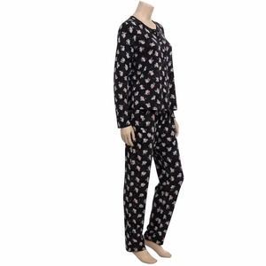 Ropa de Dormir de Punto Suave con Estampado Digital para Mujer, Tejido Transpirable, Ropa de Estar por Casa, Ligera para Uso Diario - Product Image 3