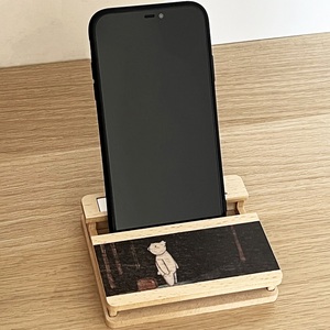 Aroma Essential Oil Diffuser Wooden Phone Holder <b>Speaker</b> <b>Stand</b> for Mobile Phone - Product Image 2