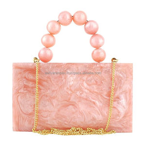 Embrayage en résine fabriqué à la main pour femmes boîte à perles multicolore sac à main modèle Animal Sculpture motif pour cadeaux Souvenirs en gros - Product Image 2