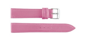 Bracelet de montre unisexe en cuir véritable rose classique de luxe 20 mm, respirant, résistant à l'eau, souple, léger et réglable pour montre connectée - Product Image 3