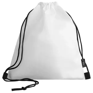 Zaini sportivi con coulisse in RPET Ros, borse promozionali sostenibili per gadget - Product Image 2