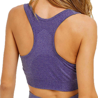 Ensemble de Yoga confortable de haute qualité pour femmes couleur unie respirant Logo personnalisé marque privée pour les pratiques de Yoga Gym Fitness