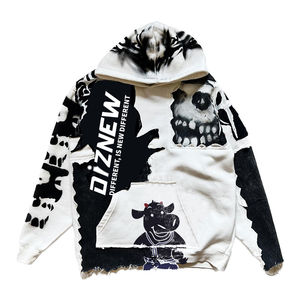 Urban Streetwear Hombres Invierno Sólido Rhinestone Sudadera con capucha Lujo Diamante Cristal Pullover A prueba de viento Ecológico para la moda con estilo - Product Image 2