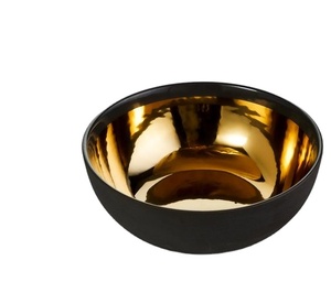 Bol de nourriture au design admirable, couleur noire en métal de qualité supérieure, bol de service pour la cuisine, décoration de table, bol de nourriture - Product Image 1