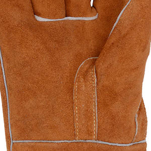 Gants de soudage MIG pleine main marron de haute qualité Quantité en vrac Taille personnalisée Anti-coupure et anti-dérapant Meilleure protection des bras - Product Image 6