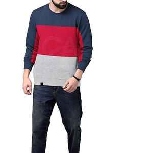 เสื้อสเวตเชิ้ตสำหรับผู้ชายเสื้อสเวตเชิ้ตสีแบบบล็อกสำหรับผู้ชายสไตล์ใหม่สำหรับฤดูหนาว - Product Image 4