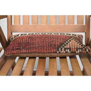 Brown Wool Kilim 18x18 Inch Luxury Pillow 8x16 Inch Patchwork Design Woven Vintage Floral & <b>Fluffy</b> Print Portable <b>Bedding</b> - Product Image 4