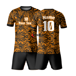 Uniforme de football personnalisé sublimé de haute qualité maillot de football de football vêtements de sport respirants par sublimation en gros pour hommes - Product Image 4