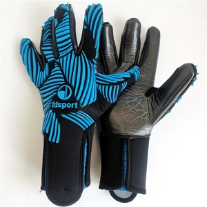 Gants de gardien de but antidérapants en cuir et latex de haute qualité Gants de revers en PU avec protection Meilleure prise pour les sports de plein air - Product Image 4
