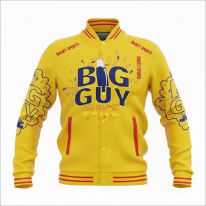 Veste universitaire brodée en gros pour hommes en laine/viscose avec logo personnalisé sublimé, patchs, design de lettres solides, service OEM - Product Image 5