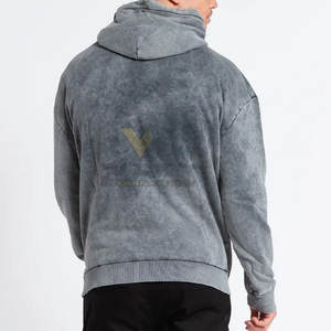Nouveau Style grande taille hommes lavage à l'acide sweats à capuche tenue décontracté entièrement personnalisé lavage à l'acide sweats à capuche en vente - Product Image 3
