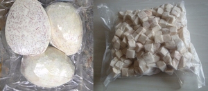 เวียดนาม พรีเมี่ยม ทารอแช่แข็งแบบชิ้น IQF เกรดอาหาร ปอกเปลือก หั่นเป็นชิ้น ทารอธรรมชาติ ผู้จัดจำหน่ายขายส่ง คุณภาพส่งออก จำนวนมาก - Product Image 6