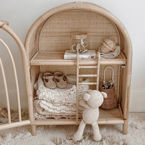 Armoire de rangement en rotin pour décoration de chambre d'enfants en gros belle armoire naturelle armoires pour bébés armoires pour enfants - Product Image 3