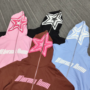 Drop Shoulder No Strings Sudaderas con capucha personalizadas Ropa deportiva Heavyweight Custom Puff Print Hoodies Fabricante - Product Image 3