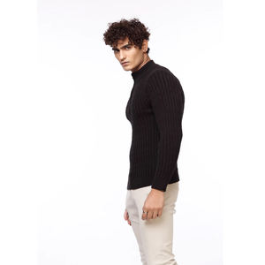 2022 Custom Men's <b>Quarter</b> <b>Zip</b> Fleece Pullover Sweatshirt Knitted Golf Mock Neck <b>Sweater</b> Logo Decoration Various Sizes Colors - Product Image 5