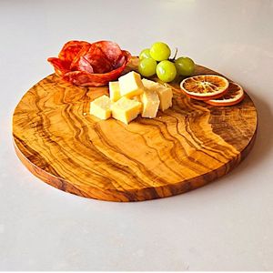 Planche à découper en bois d'olivier rectangulaire, bloc à découper de cuisine, grain naturel, plateau de service pour charcuterie, steak, fromage, pain - Product Image 6