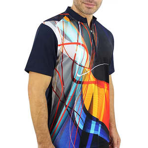 Camiseta Polo Sublimada para Hombre, Impresión Completa, Logotipo Personalizado, Ligera, Secado Rápido, Ropa Deportiva para Gimnasio, Fabricante OEM ODM - Product Image 5