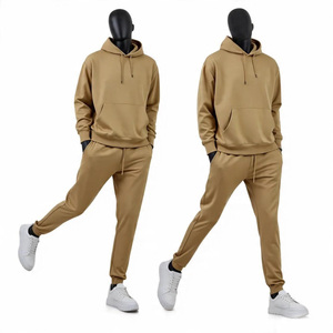 2025 vente en gros usine Logo personnalisé Top qualité survêtements plaine vierge 2 pièces survêtement lourd pour hommes - Product Image 1