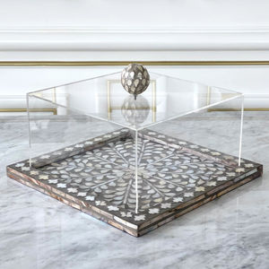 Plateau à chocolat de designer poli de qualité supérieure conçu avec soin pour les décorations festives ou pour conserver des bonbons assortis dans le bureau - Product Image 2