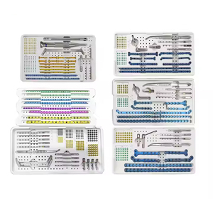 Novedad en Implantes Veterinarios, Placas Bloqueadas Rectas de Acero Inoxidable Duraderas, Reconstrucción Ortopédica, Bloqueo Pequeño Manual - Product Image 1